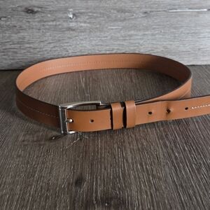 Vince Camuto Men's Classic Tan Leather Dress Belt 34